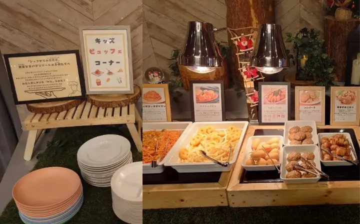 キッズビュッフェの料理