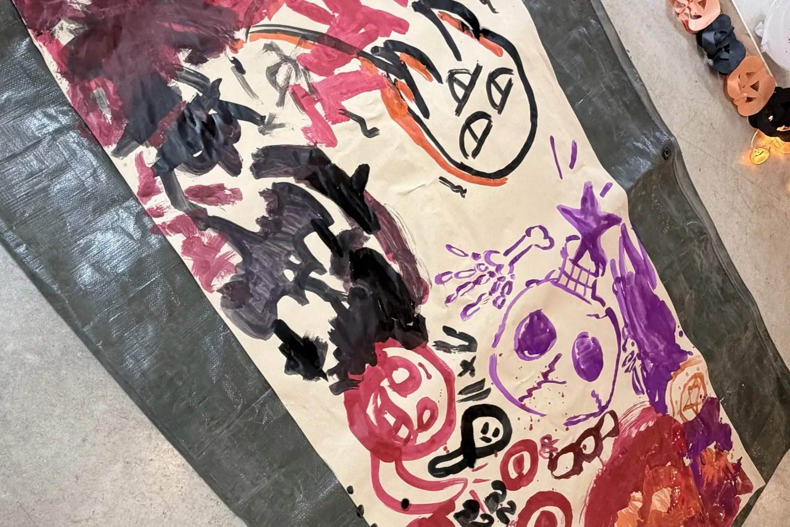 ハロウィンデコレーションパーティーのようす