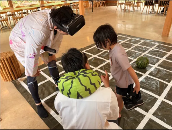 打ち込め！プログラミングスイカ割りの体験写真 1
