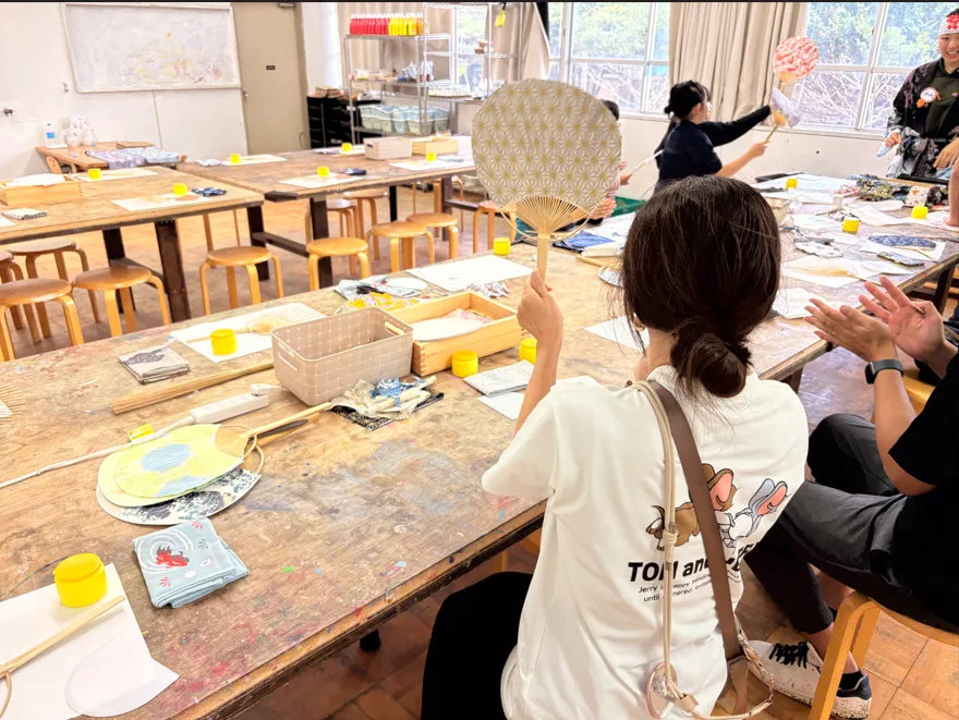千葉の伝統工芸うちわ作り！の体験写真 2