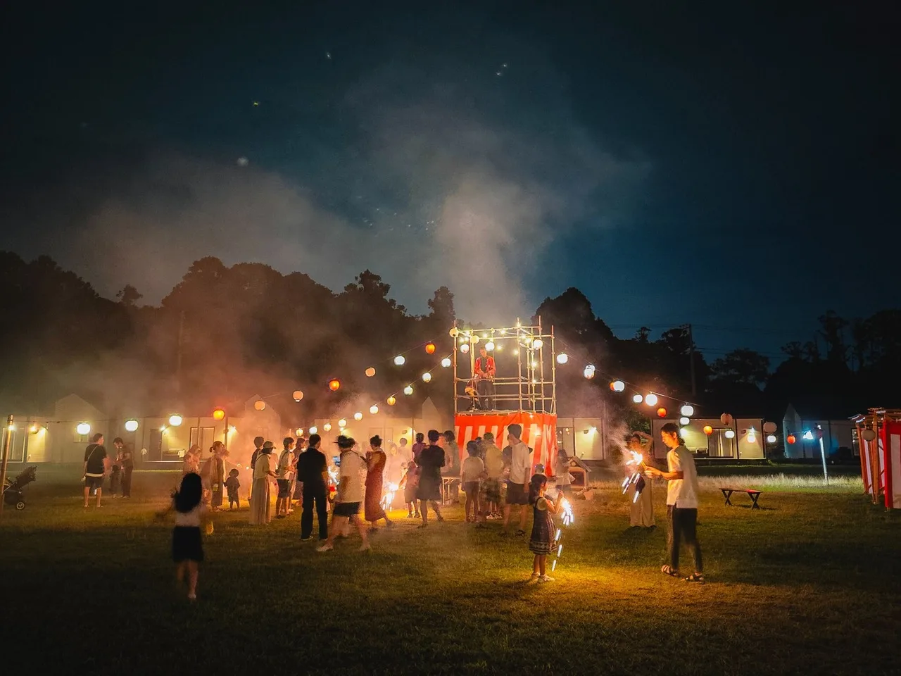 キャンプファイヤーの体験写真 1
