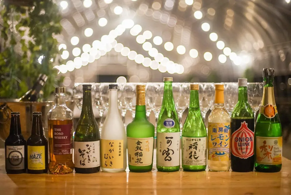 長生村の千葉県産地酒とアルコールドリンク