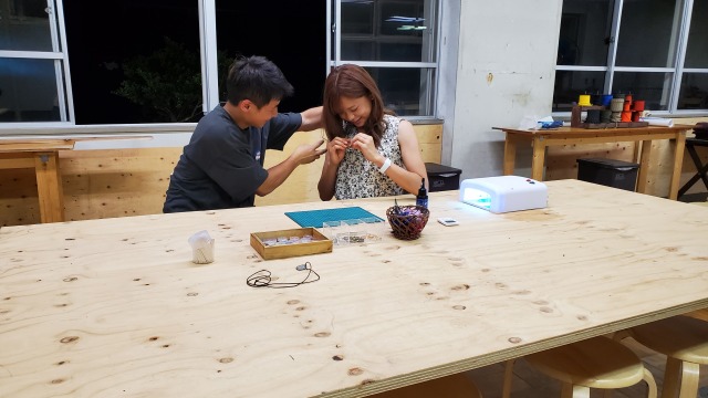 紫陽花をモチーフにしたネックレスを作ろう！