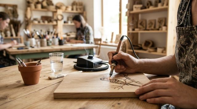 【12歳以上】ウッドバーニングでフォトボード作り