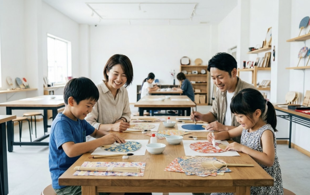 千葉の伝統工芸うちわ作り！