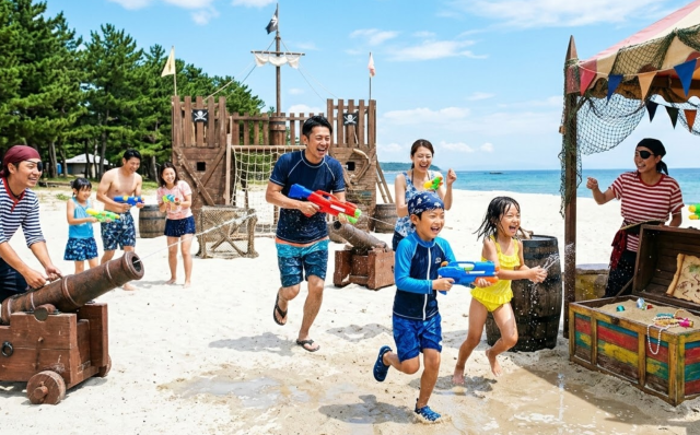 海賊からの挑戦状！びしょ濡れトレジャーハント