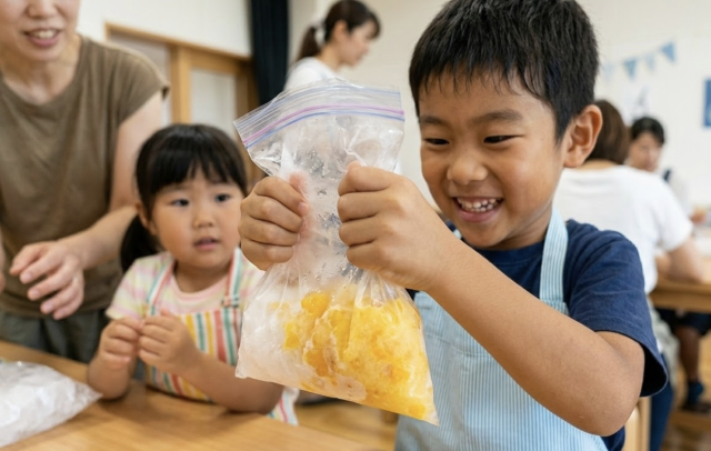 マイナス世界の不思議！氷でつくるシャーベット作り