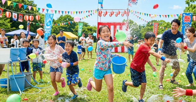水しぶき爆弾！ウォーターボム・バトル