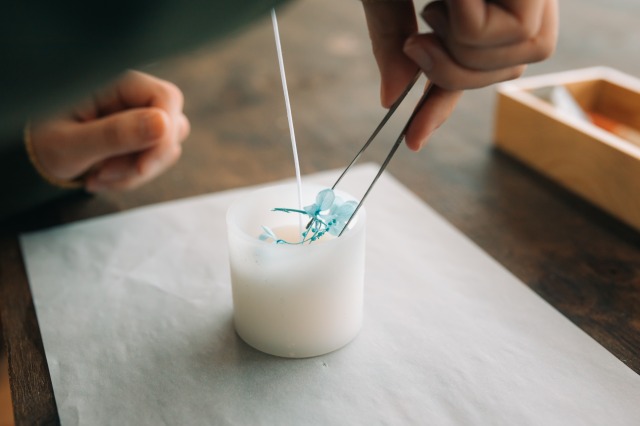 癒しの時間を演出。おしゃれなアロマキャンドル作り体験