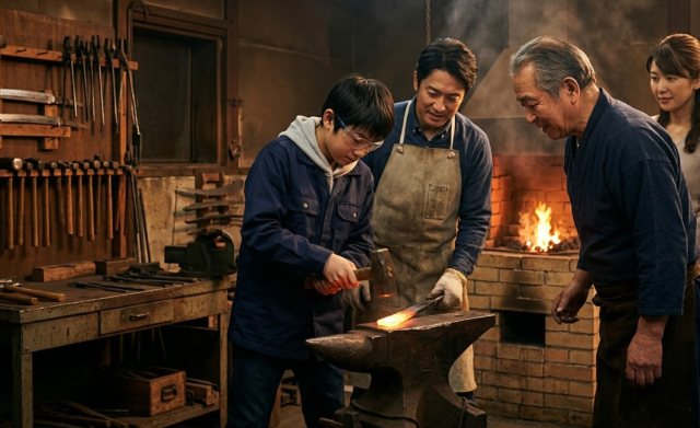 好きな薄さ、長さに叩いていける！