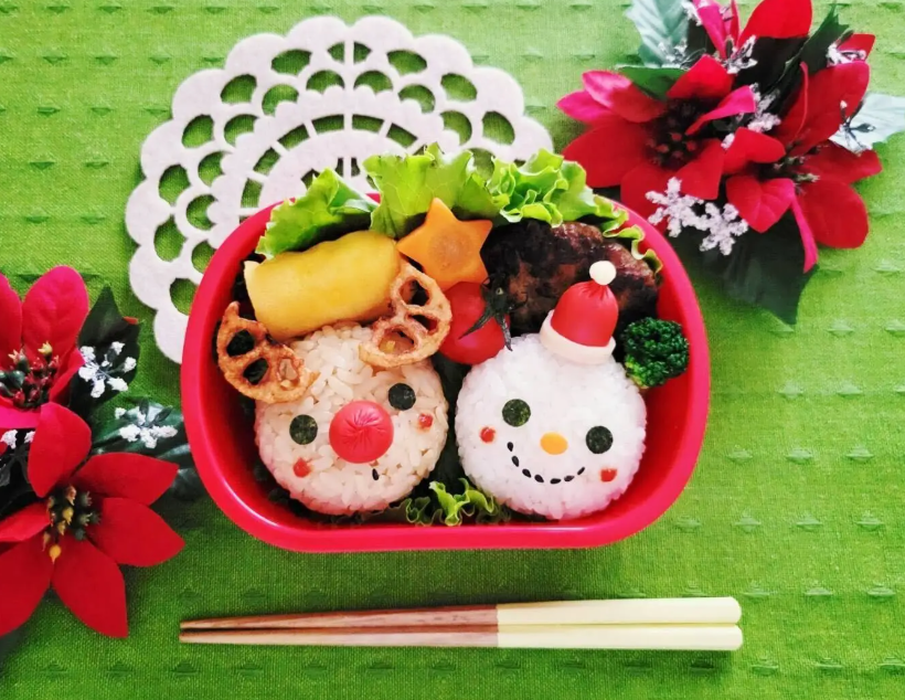 クリスマスのキャラ弁作り