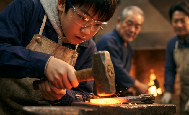 【12歳以上】鉄を鍛え魂を研ぐ！本格和包丁づくり
